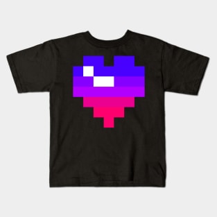 Pixel Heart - Bi Pride Kids T-Shirt